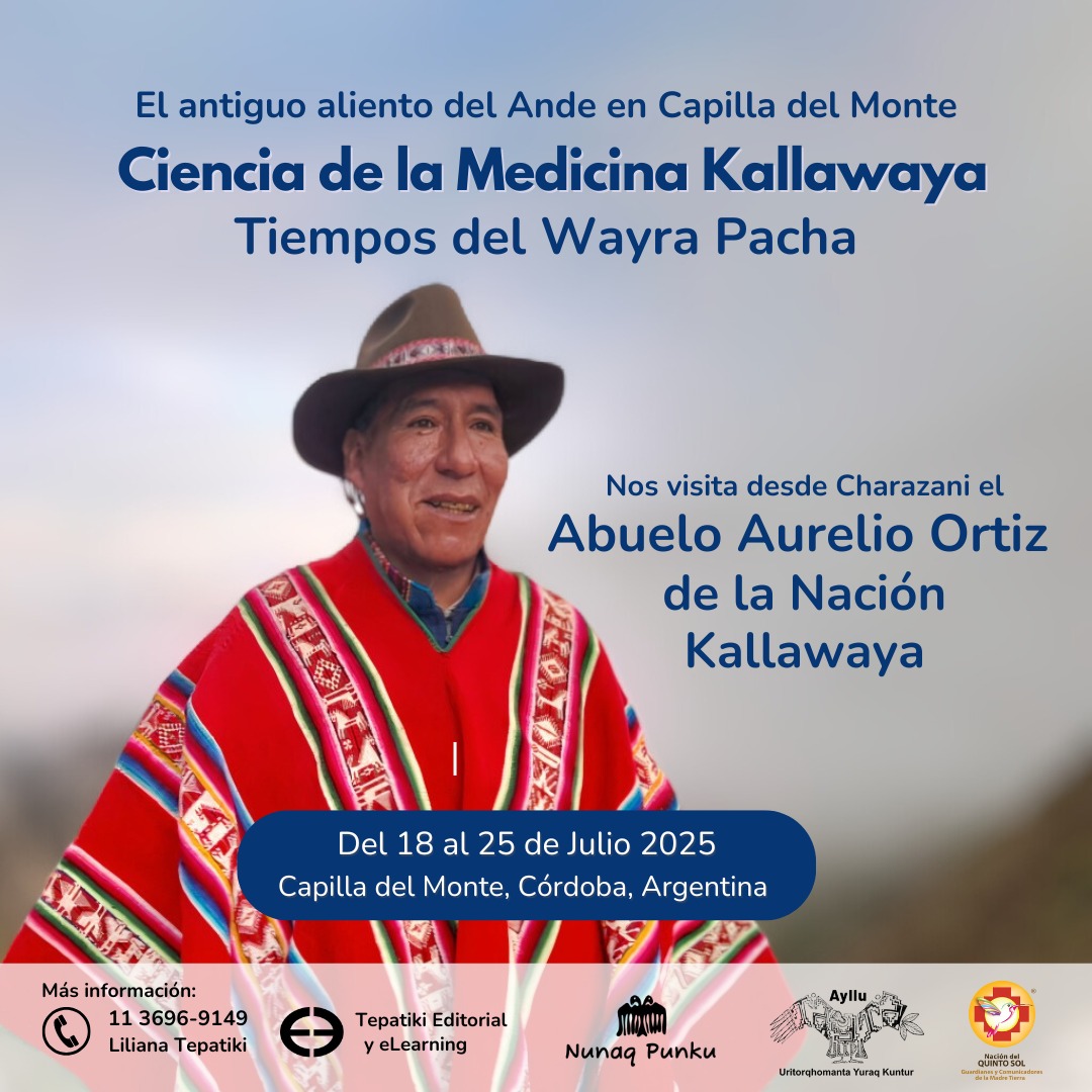 El médico kallawaya Aurelio Ortiz Huaricallo visita Capilla del Monte.